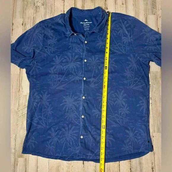 Vintage Tommy Bahama Blue Hawaiian Palm Trees Tropical XXL - Picture 6 of 9